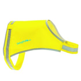 Lite Dog Vest L Size Coverage to Mid Back Reflective Hi Visibility Fluorescent Yellow Fabric Helps to Keep Them in Sight and Safe On and Off Leas