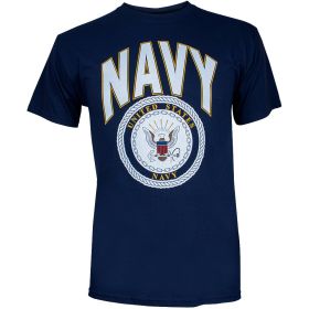 NAVY T SHIRT NAVY BLUE (Option: XXXL)