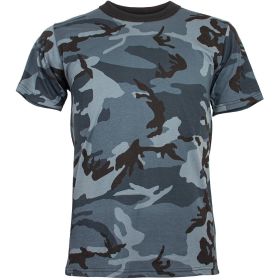 MENS SHORT SLEEVE T SHIRT (Option: MIDNIGHT NAVY CAMO XXXL)