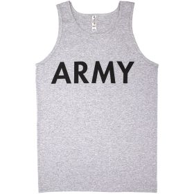 MENS T SHIRTANK T SHIRTOP GREY (Option: ARMY XXL *DS)