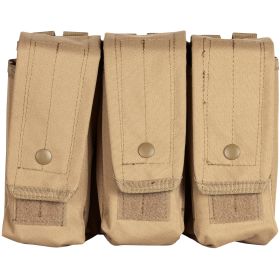 AR 15 / AK 47 TRIPLE MAG POUCH (Option: COYOTE)