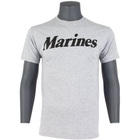 MARINES T SHIRT (Option: GREY XL)