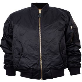 MA 1 FLIGHT JACKET BLACK (Option: 7XL)