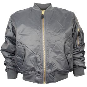 MA 1 FLIGHT JACKET GREY (Option: L)