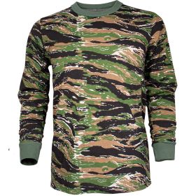 MENS LONG SLEEVE T SHIRT TIGER STRIPE (Option: )
