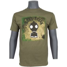 SMOKING MEN'S T SHIRT OLIVE DRAB (Option: L)