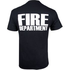 FIRE DPT SHIRT LOGO T SHIRT BLACK (Option: L)
