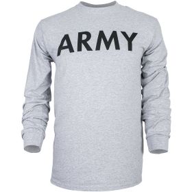 ARMY L/S T SHIRT (Option: GREY L *DS)