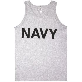 MENS T SHIRTANK T SHIRTOP GREY (Option: NAVY L)