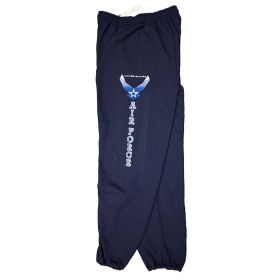 AIR FORCE W/LOGO SWEATPANT NAVY (Option: L)