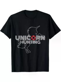Unicorn Hunting Swingers, Naughty Polyamory Couples Gift T-Shirt, Regular-Fit, Family T-shirt (Color: Black, size: M)