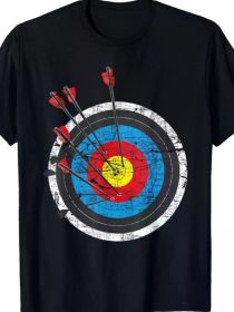 Archery Target - Archer Bowman Bow Hunting Bowhunter T-Shirt, Couple Clothing 2025 Family T-ShirtFamily T-Shirt (Color: Black, size: L)