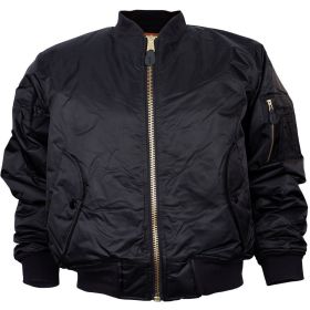 MA 1 FLIGHT JACKET BLACK (Option: 3XL)