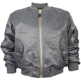 MA 1 FLIGHT JACKET GREY (Option: 3XL)
