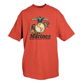 MARINES THE FEW THE PROUD TSHIRT (Option: RED M)