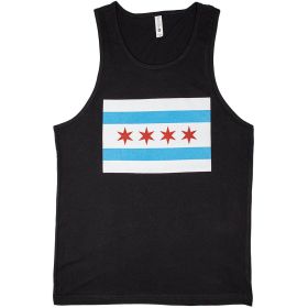MENS T SHIRTANK T SHIRTOP BLACK (Option: CHICAGO FLAG S)