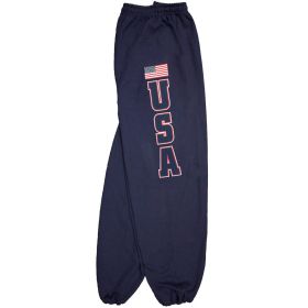 USA FLAG MENS SWEATPANT NAVY (Option: S)