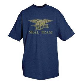 SEAL TEAM T SHIRT NAVY BLUE (Option: L)
